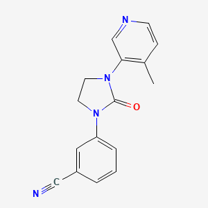 3-[3-(4-Methyl-pyridin-3-yl)-2-oxo-imidazolidin-1-yl]-benzonitrile