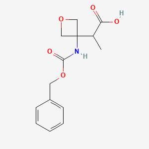 2-(3-{[(Benzyloxy)carbonyl]amino}oxetan-3-yl)propanoic acid