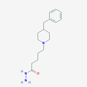 molecular formula C17H27N3O B8407737 5-(4-Benzylpiperidin-1-yl)valerhydrazide 