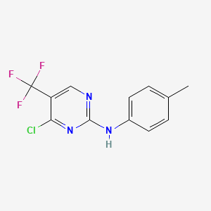 (4-Chloro-5-trifluoromethyl-pyrimidin-2-yl)-p-tolyl-amine