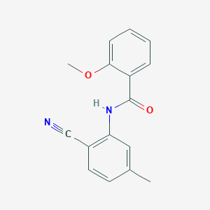 N-(2-cyano-5-methyl-phenyl)-2-methoxy-benzamide