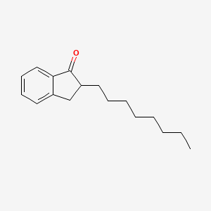 molecular formula C17H24O B8407821 2-Octyl-1-indanone 