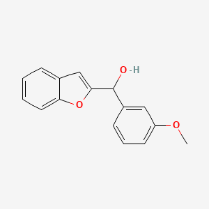 molecular formula C16H14O3 B8407855 3-methoxy-alpha-(2-benzofuranyl)benzyl Alcohol 