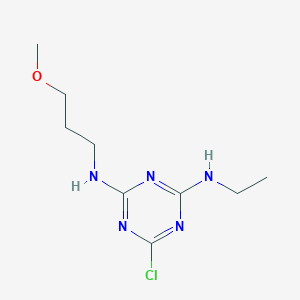 molecular formula C9H16ClN5O B8407897 2-Chloro-4-ethylamino-6-(3-methoxy-n-propylamino)-s-triazine 
