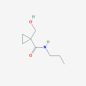 molecular formula C8H15NO2 B8407932 1-(hydroxymethyl)-N-propylcyclopropanecarboxamide 