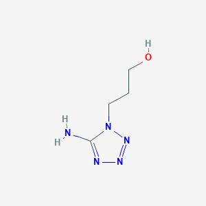 molecular formula C4H9N5O B8407942 1-(3-Hydroxypropyl)-5-aminotetrazole 