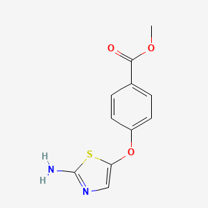 4-(2-Amino-thiazol-5-yloxy)-benzoicacid methyl ester