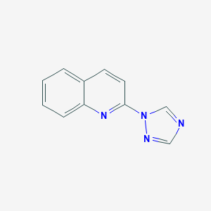 molecular formula C11H8N4 B8407992 2-(1H-1,2,4-triazole-1-yl)-quinoline 