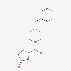 4-Benzyl-N-(2-pyrrolidone-5-carbonyl)-piperidine