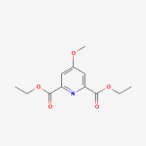 molecular formula C12H15NO5 B8408033 Diethyl 4-methoxy-2,6-pyridinedicarboxylate 