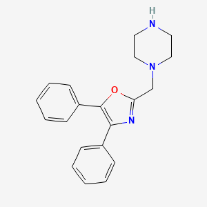 N-(4,5-diphenyloxazolyl)methyl piperazine