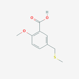 2-Methoxy-5-(methylthiomethyl)benzoic acid