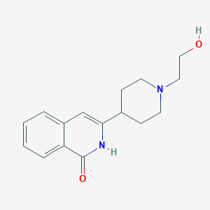 molecular formula C16H20N2O2 B8408113 3-[1-(2-hydroxyethyl)piperidin-4-yl]-2H-isoquinolin-1-one 