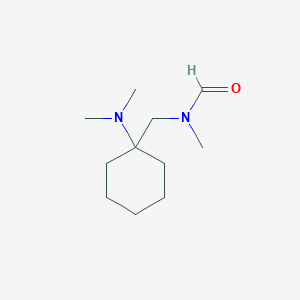 molecular formula C11H22N2O B8408115 1-(N-Formyl-1-methylaminomethyl)cyclohexyldimethylamine 