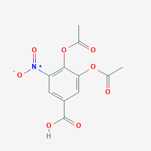 molecular formula C11H9NO8 B8408157 3,4-Diacetoxy-5-nitrobenzoic acid 