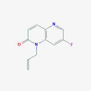 molecular formula C11H9FN2O B8408180 7-Fluoro-1-(2-propen-1-yl)-1,5-naphthyridin-2(1H)-one 