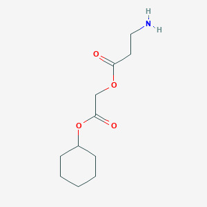 molecular formula C11H19NO4 B8408218 3-Amino-propionic acid cyclohexyloxycarbonylmethyl ester 