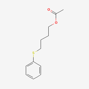 molecular formula C12H16O2S B8408323 Acetic Acid 4-phenylsulfanylbutylester 