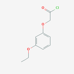 molecular formula C10H11ClO3 B8408324 2-(3-Ethoxyphenoxy)acetyl chloride 