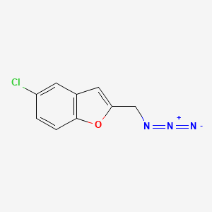 molecular formula C9H6ClN3O B8408363 2-(Azidomethyl)-5-chloro-1-benzofuran 