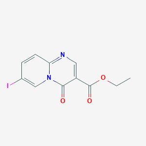 molecular formula C11H9IN2O3 B8408395 Ethyl 7-iodo-4-oxo-4H-pyrido[1,2-a]pyrimidine-3-carboxylate 