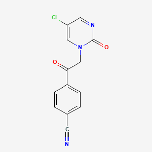 5-Chloro-1-(4-cyanophenacyl)pyrimidin-2-one