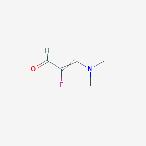 molecular formula C5H8FNO B8408424 3-(Dimethylamino)-2-fluoroacrylaldehyde 