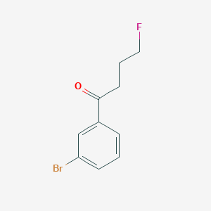 molecular formula C10H10BrFO B8408492 1-(3-Bromophenyl)-4-fluorobutan-1-one 