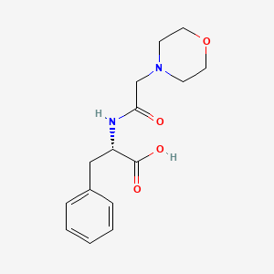 molecular formula C15H20N2O4 B8408543 N-morpholinoacetyl-L-phenylalanine 