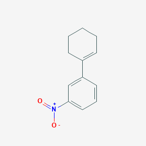 molecular formula C12H13NO2 B8408685 1-(3-Nitrophenyl)-1-cyclohexene 