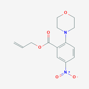 molecular formula C14H16N2O5 B8408706 Allyl 2-morpholin-4-yl-5-nitrobenzoate 