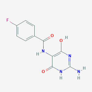 N-(2-amino-4,6-dihydroxypyrimidin-5-yl)-4-fluorobenzamide
