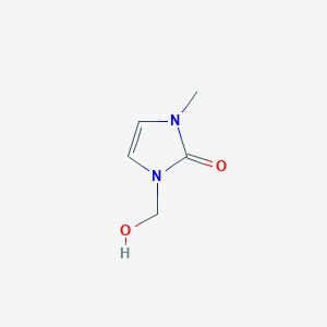 molecular formula C5H8N2O2 B8408750 1-Methyl-3-hydroxymethyl-4-imidazolin-2-one 