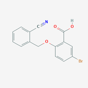 5-Bromo-2-{[(2-cyanophenyl)methyl]oxy}benzoic acid