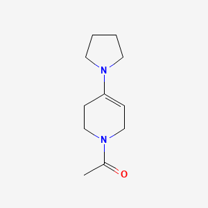 molecular formula C11H18N2O B8408787 1-(4-(Pyrrolidin-1-yl)-5,6-dihydropyridin-1(2H)-yl)ethanone 