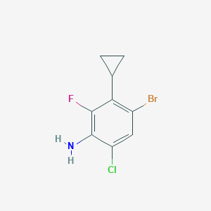 2-Chloro-4-bromo-5-cyclopropyl-6-fluoroaniline