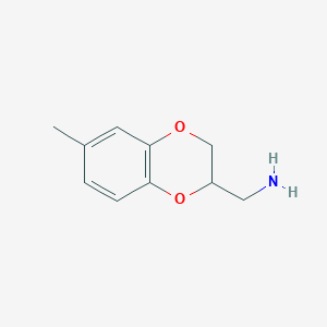 B8408928 6-Methylbenzo-1,4-dioxan-2-ylmethylamine CAS No. 2165-36-8