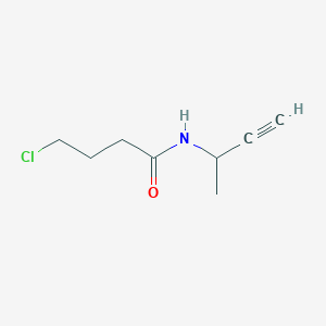molecular formula C8H12ClNO B8408936 3-(gamma-Chlorobutyramido)-1-butyne 