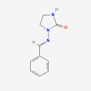 molecular formula C10H11N3O B8408965 1-Phenylmethyleneamino-2-imidazolidinone 