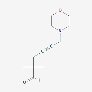 2,2-Dimethyl-6-morpholin-4-ylhex-4-ynal