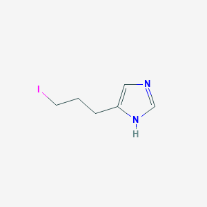 molecular formula C6H9IN2 B8409042 3-(1H-Imidazol-4-yl)-1-iodopropane CAS No. 88811-43-2