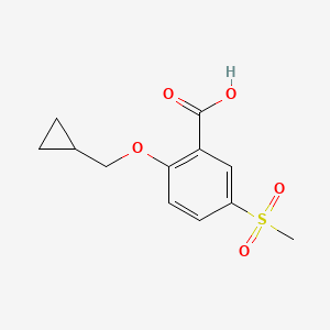 2-Cyclopropylmethoxy-5-methanesulfonyl-benzoic acid