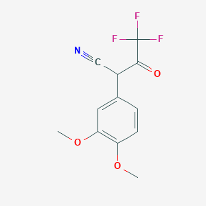 2-[3,4-Bis(methyloxy)phenyl]4,4,4-trifluoro-3-oxobutanenitrile