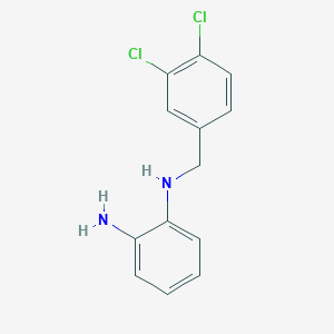 molecular formula C13H12Cl2N2 B8409133 N-[(3,4-dichlorophenyl)methyl]-1,2-benzenediamine 