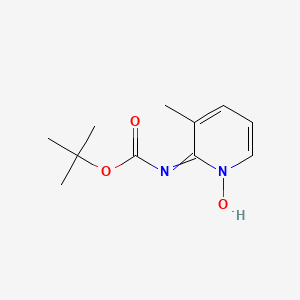 molecular formula C11H16N2O3 B8409180 2-t-butyloxycarbonylamino-3-methylpyridine-N-oxide 