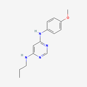 N4-(4-Methoxyphenyl)-N6-propylpyrimidine-4,6-diamine