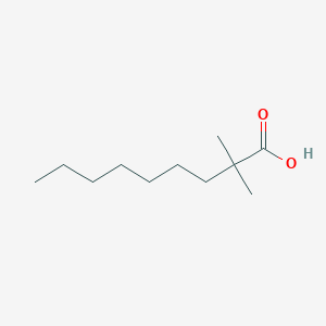 molecular formula C11H22O2 B084092 2,2-二甲基壬酸 CAS No. 14250-75-0