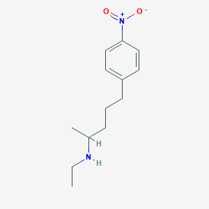 molecular formula C13H20N2O2 B8409207 N-ethyl-alpha-methyl-4-nitrobenzenebutanamine 