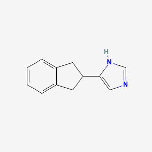 molecular formula C12H12N2 B8409249 4-(2,3-Dihydro-1h-inden-2-yl)-1h-imidazole 