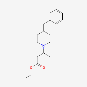 molecular formula C18H27NO2 B8409256 Ethyl 3-(4-benzylpiperidin-1-yl)butyrate 
